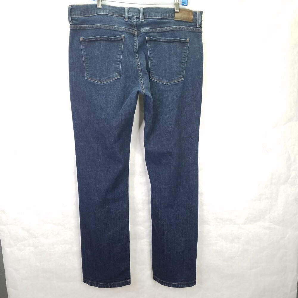 Mott & Bow Woos-Ston Jeans Men 38x32 Dark Wash Slim Straight Leg Stretch Western - Picture 8 of 16